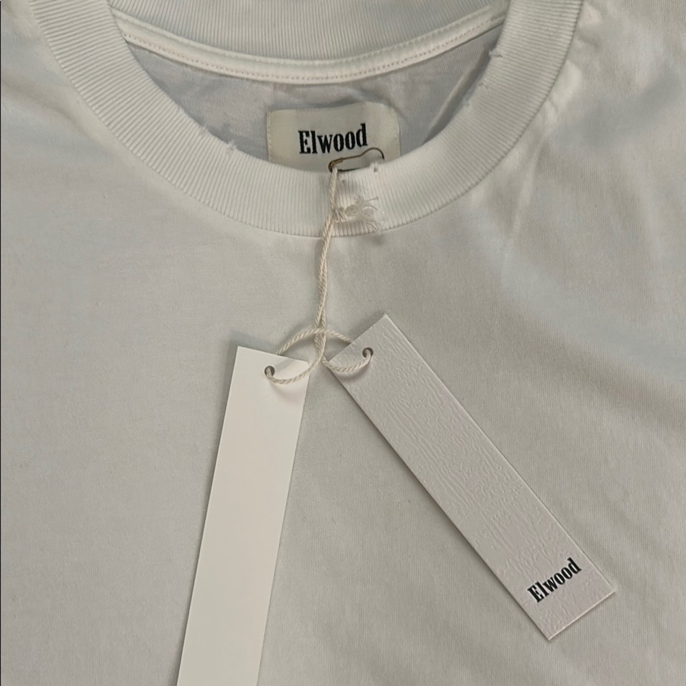 NEW Men's White organic cotton T-Shirt - Picture 4 of 5